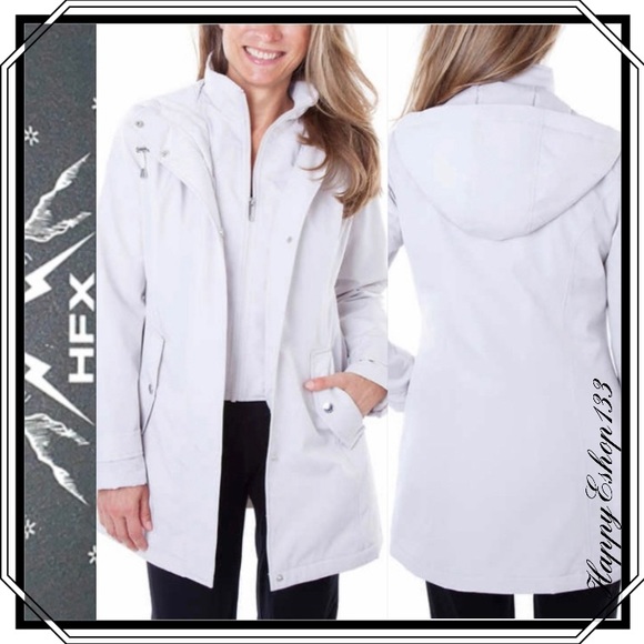 HFX Jackets & Blazers - HFX All-Weather Trench Coat Jacket, Cement Color